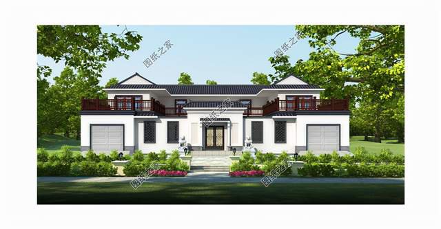 中式合院別墅設計，緊跟時代潮流，增加更多的實用性功能