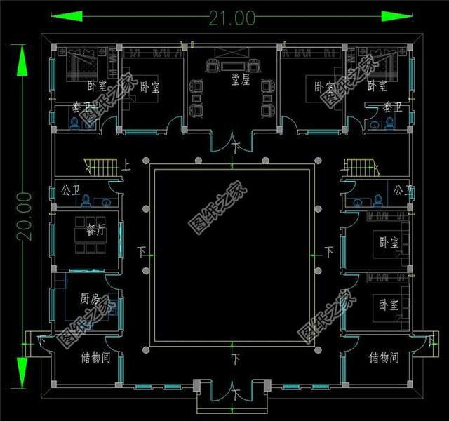 中式合院別墅設計，緊跟時代潮流，增加更多的實用性功能