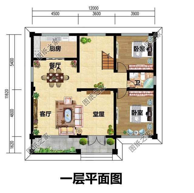 帶堂屋農(nóng)村別墅，滿足農(nóng)村生活習(xí)慣，提升居住舒適度