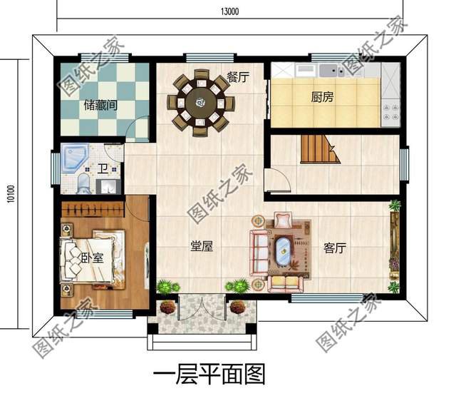 帶堂屋農(nóng)村別墅，滿足農(nóng)村生活習(xí)慣，提升居住舒適度