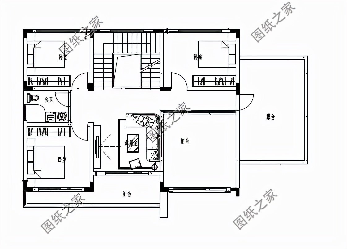 現(xiàn)代農(nóng)村別墅效果圖，內(nèi)部功能夠用，不需要太多的成本就能建造