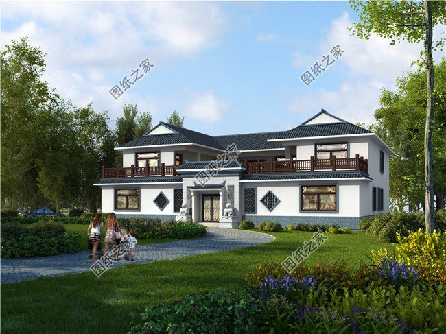 兩層四合院別墅，不易過(guò)時(shí)的農(nóng)村住宅，改變自家的居住空間