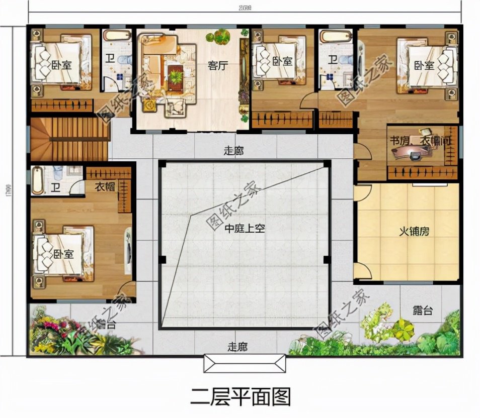 兩層四合院別墅，不易過(guò)時(shí)的農(nóng)村住宅，改變自家的居住空間
