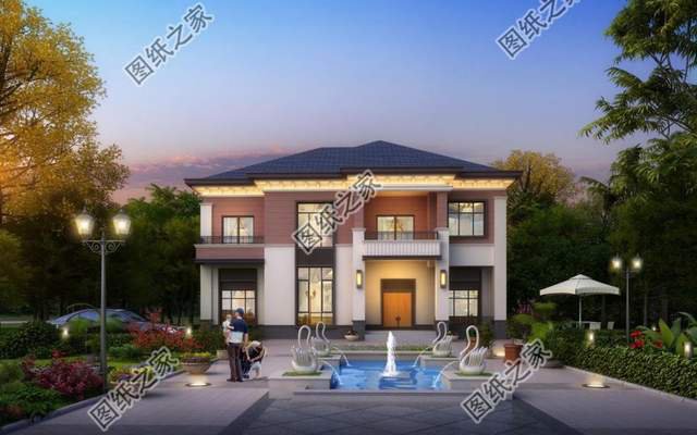 5款同色系農(nóng)村別墅設(shè)計(jì)，配色組合簡(jiǎn)單好看，經(jīng)典戶型超級(jí)溫馨