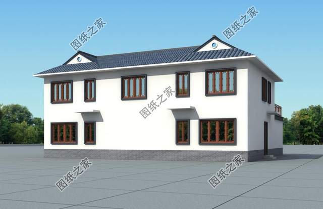 農(nóng)村中式庭院別墅設(shè)計，白墻黛瓦搭配上超大庭院，美到懷疑人生