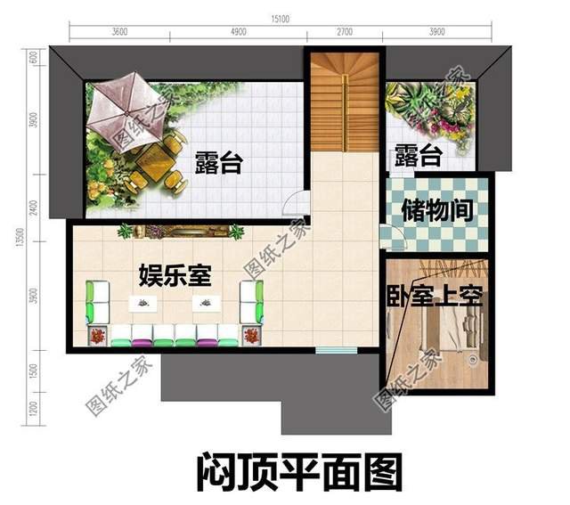 歐式復式別墅設(shè)計，室內(nèi)十分寬敞通透，提升居住體驗感