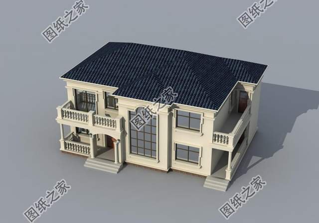 歐式復式別墅設(shè)計，室內(nèi)十分寬敞通透，提升居住體驗感