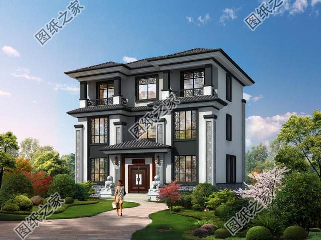 最美新中式農(nóng)村別墅設(shè)計，穩(wěn)重大氣中帶有流行時尚的氛圍