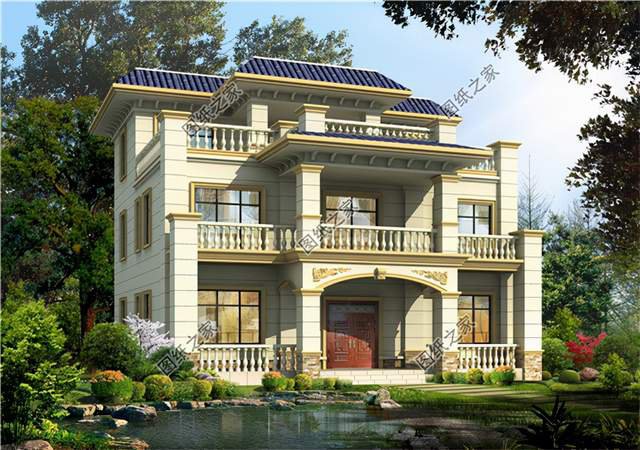 農(nóng)村三層別墅設(shè)計圖，高大氣派，氣場磅礴自帶強大氣場