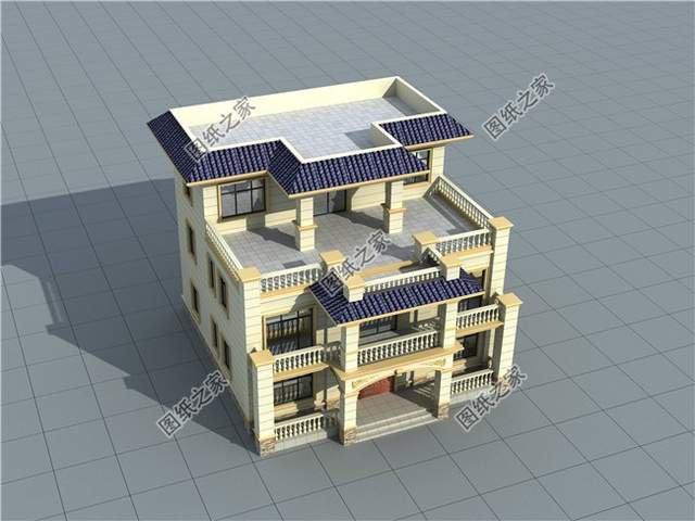 農(nóng)村三層別墅設(shè)計圖，高大氣派，氣場磅礴自帶強大氣場