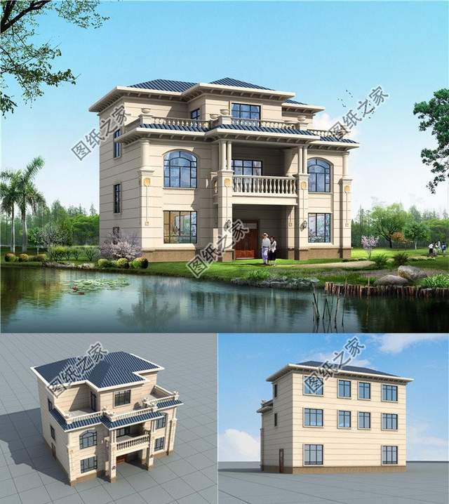 三層農村別墅設計，絕對的奢華好看，看上去倍有面子