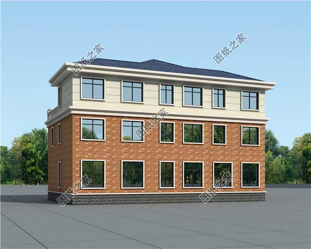 五套雙拼別墅設計，血濃于水的親情，一起建房互相幫襯還省錢