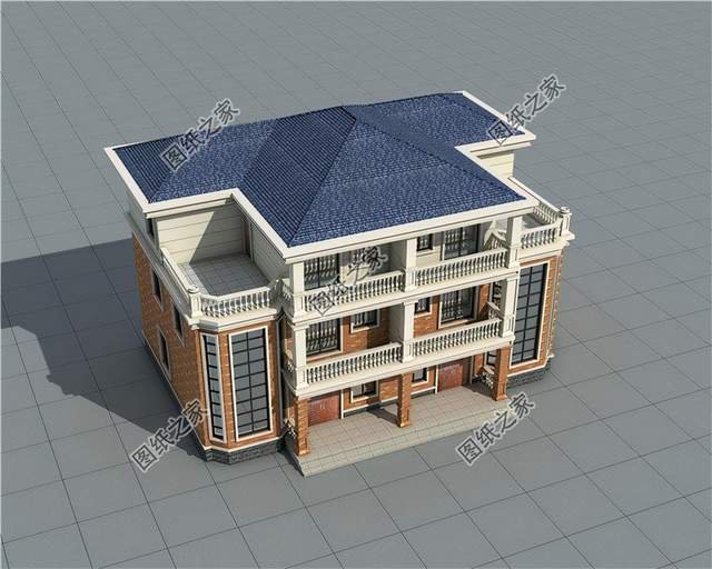 五套雙拼別墅設計，血濃于水的親情，一起建房互相幫襯還省錢