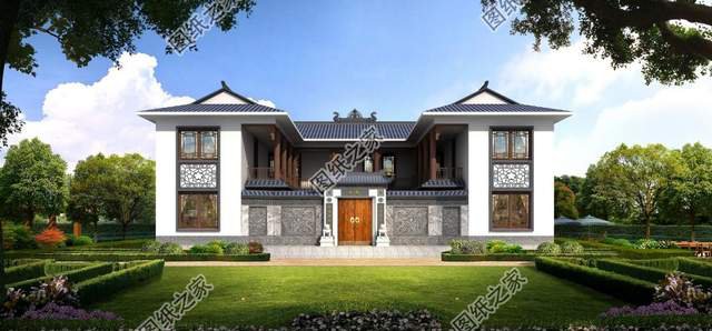 中式合院自建別墅，建好全村人都跑來要圖紙