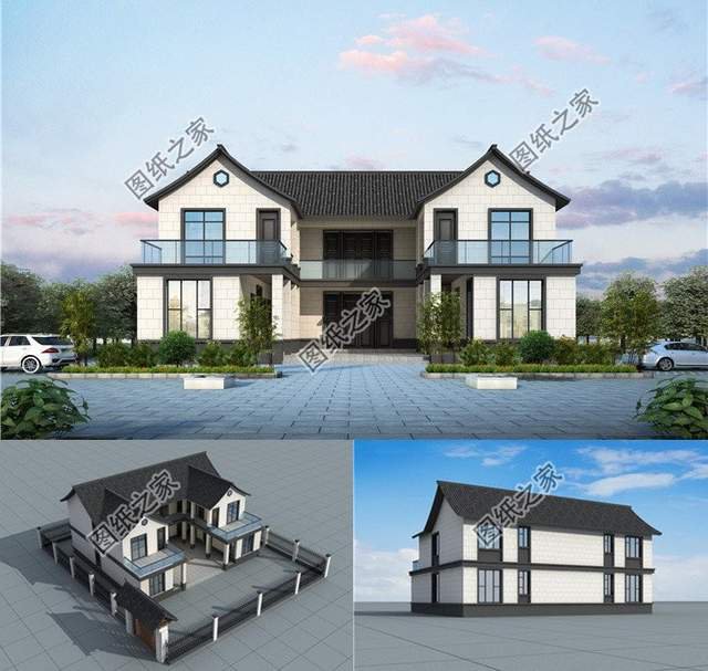 中式合院自建別墅，建好全村人都跑來要圖紙