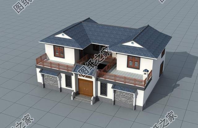 中式合院自建別墅，建好全村人都跑來要圖紙