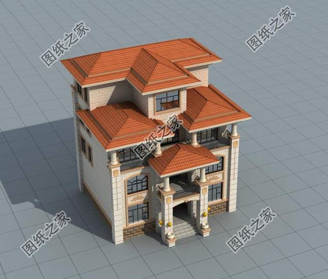 農(nóng)村高層自建別墅設(shè)計(jì)，城市的繁華不耽誤農(nóng)村的高樓林立