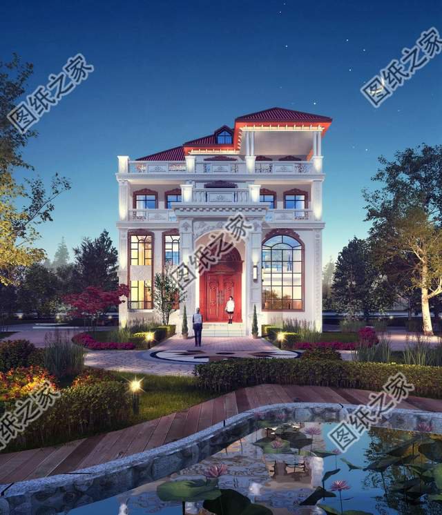 農(nóng)村高層自建別墅設(shè)計(jì)，城市的繁華不耽誤農(nóng)村的高樓林立