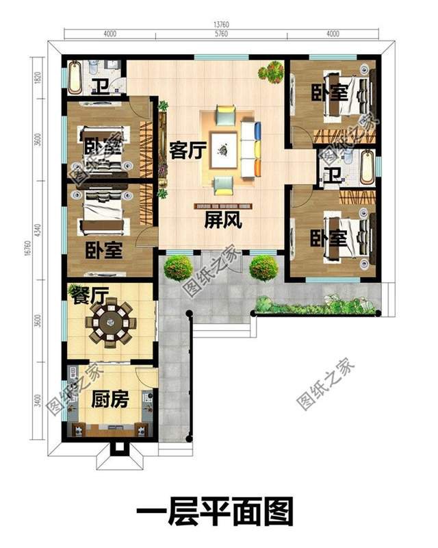 一層小別墅設(shè)計(jì)，實(shí)在的農(nóng)村房屋，舒適的農(nóng)村生活