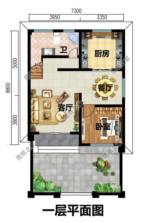 文化石裝飾的農(nóng)村別墅，外觀色彩自然，紋理粗獷豪放