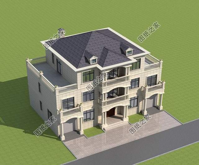 5款帶車(chē)庫(kù)的農(nóng)村別墅設(shè)計(jì)，滿(mǎn)足基本居住舒適性，出行更便捷