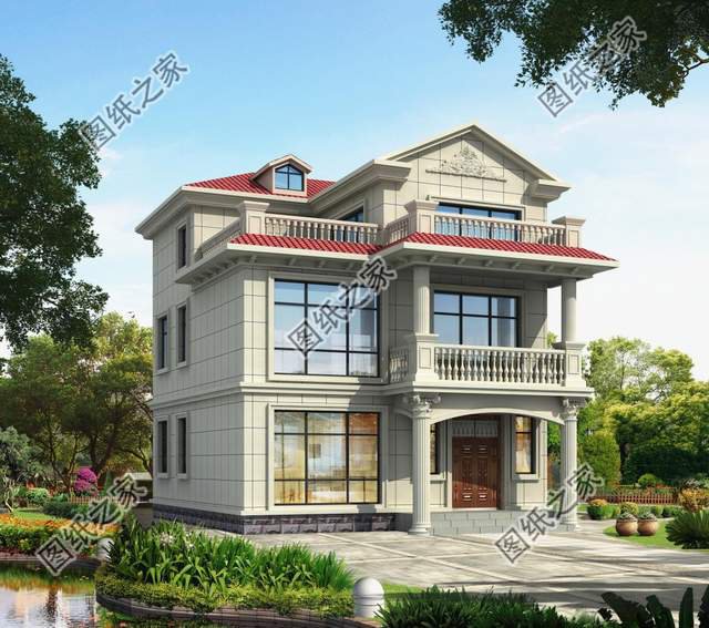 二層半簡歐式別墅設(shè)計，室內(nèi)功能充足，保證家人生活舒適溫馨