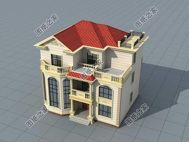 二層半簡歐式別墅設(shè)計，室內(nèi)功能充足，保證家人生活舒適溫馨