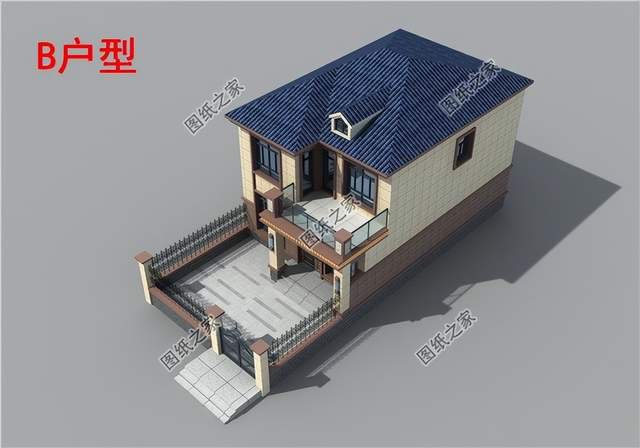 兩開間別墅設(shè)計(jì)，小面積建房的福音，喜歡的就拿去參考吧