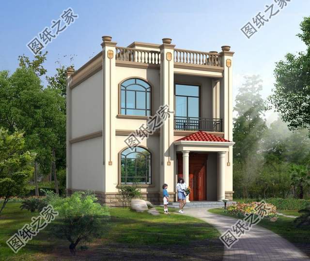 兩開間別墅設(shè)計(jì)，小面積建房的福音，喜歡的就拿去參考吧