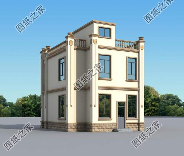 兩開間別墅設(shè)計(jì)，小面積建房的福音，喜歡的就拿去參考吧