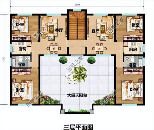 農(nóng)村兄弟雙拼房，房屋外觀氣派，家人互相有個(gè)照應(yīng)