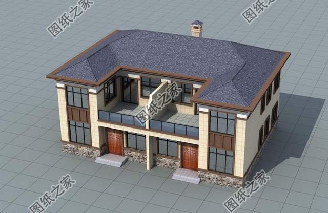 農(nóng)村兄弟雙拼房，房屋外觀氣派，家人互相有個(gè)照應(yīng)