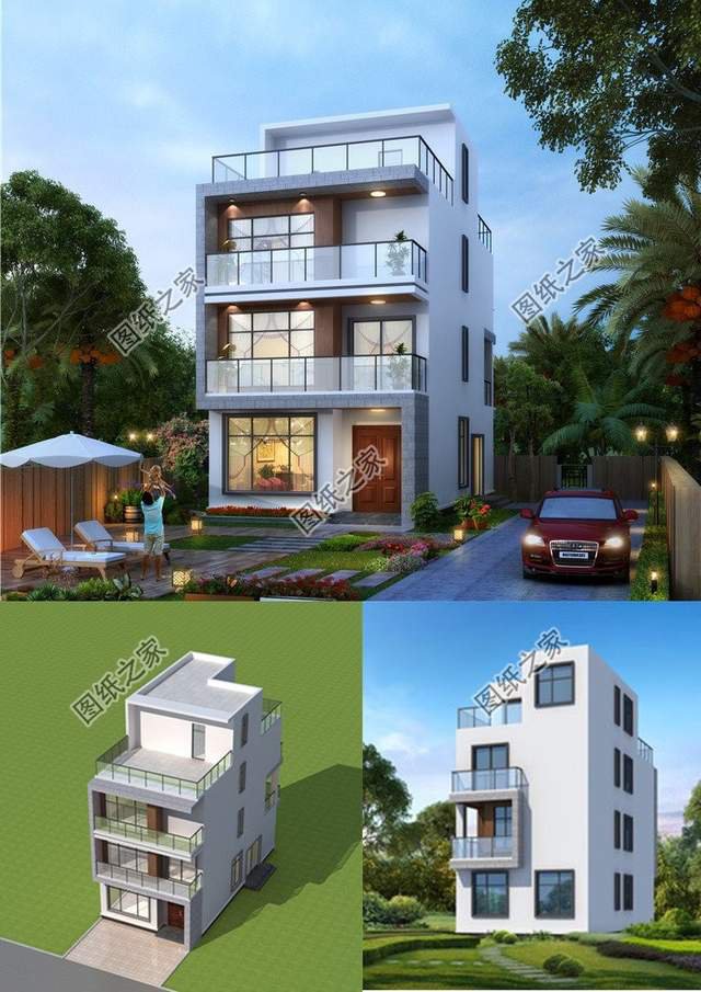 5款現代別墅設計，農村自建造價低，快來看看吧