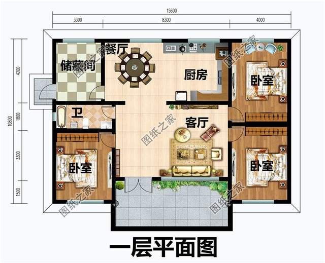 農(nóng)村一層自建房設(shè)計(jì)，樸實(shí)的鄉(xiāng)村氣息，更適合老人居住