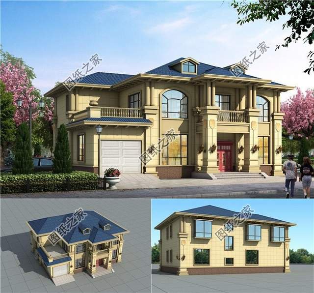 五套農(nóng)村小別墅，帶有車(chē)庫(kù)，給準(zhǔn)備建房的朋友們趕緊安排上