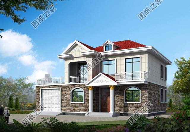 五套農(nóng)村小別墅，帶有車(chē)庫(kù)，給準(zhǔn)備建房的朋友們趕緊安排上