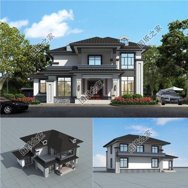 新中式自建房設計，傳統(tǒng)住宅與現(xiàn)代的強強聯(lián)合，凸顯中式之美