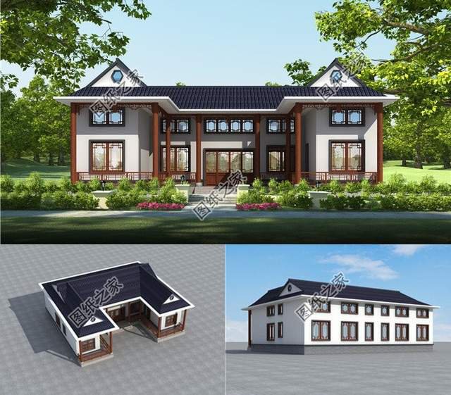 新中式自建房設計，傳統(tǒng)住宅與現(xiàn)代的強強聯(lián)合，凸顯中式之美