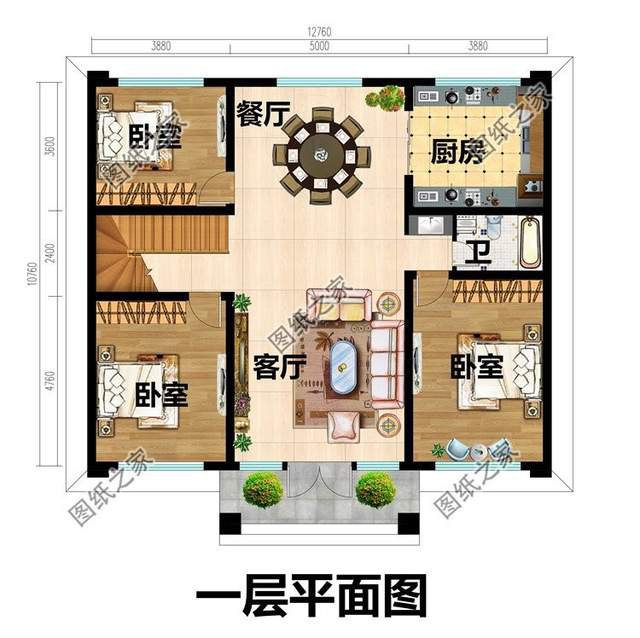 平屋頂自建別墅，設(shè)計精良大氣，平屋頂也能建出豪宅感