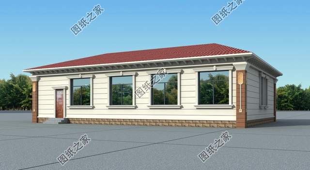 五開(kāi)間一層別墅設(shè)計(jì)，伴在父母身邊，享受天倫之樂(lè)