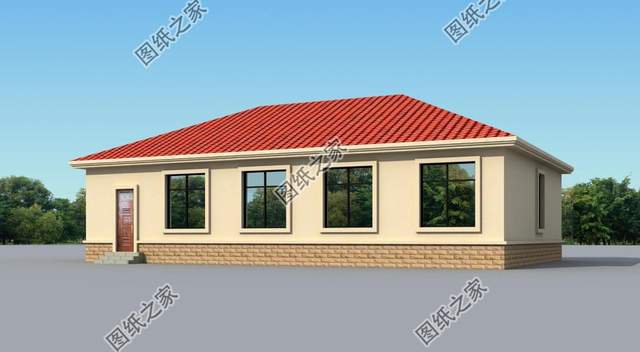 五開(kāi)間一層別墅設(shè)計(jì)，伴在父母身邊，享受天倫之樂(lè)