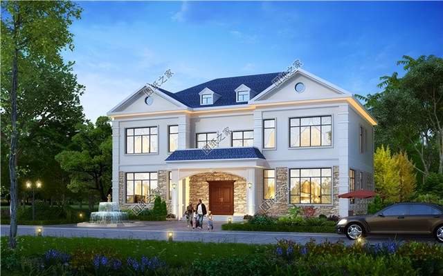 農村雙拼別墅設計，兄弟手足情深，攜手返鄉(xiāng)一起建樓房