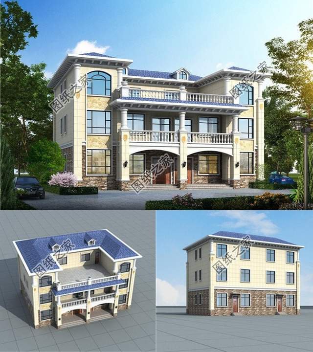 農村雙拼別墅設計，兄弟手足情深，攜手返鄉(xiāng)一起建樓房