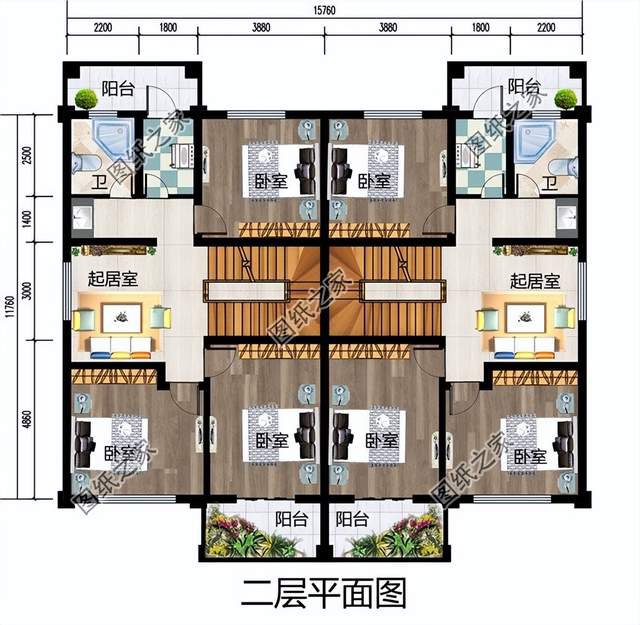 農村雙拼別墅設計，兄弟手足情深，攜手返鄉(xiāng)一起建樓房
