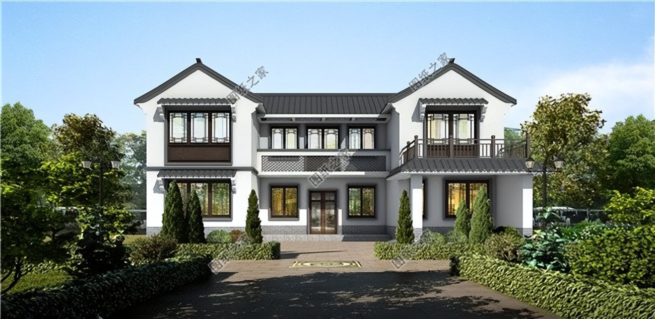 仿古中式農(nóng)村自建房設(shè)計，猶如古詩畫卷般的意境，格外美觀大氣