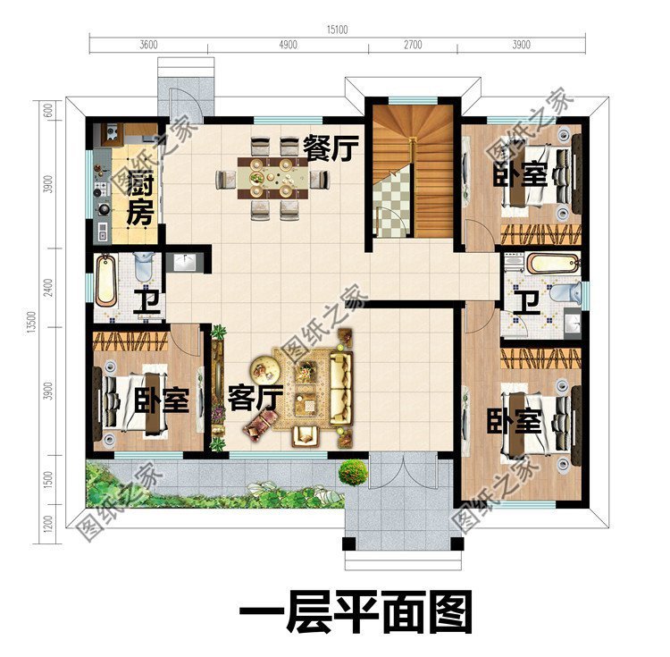 鄉(xiāng)村別墅設(shè)計圖集，崇尚簡約自由的生活理念，處處都是隨心自然