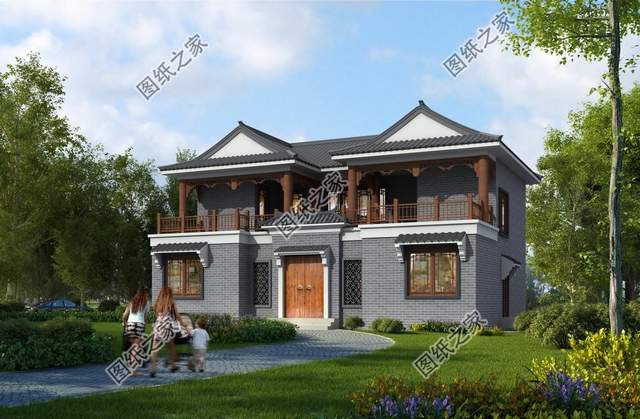 中國式庭院別墅設(shè)計，刻在骨子里的中式浪漫，適合農(nóng)村建房