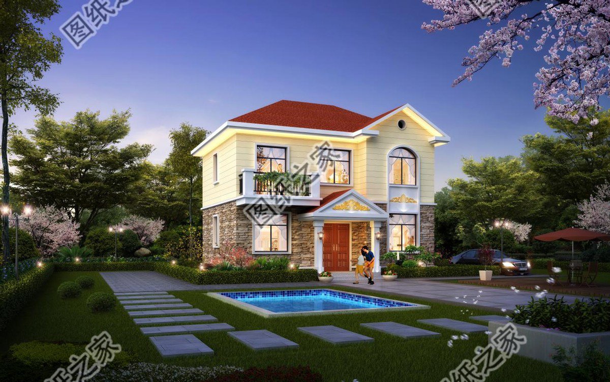 農(nóng)村二層別墅設計圖，占地百來平，滿足居住的需求