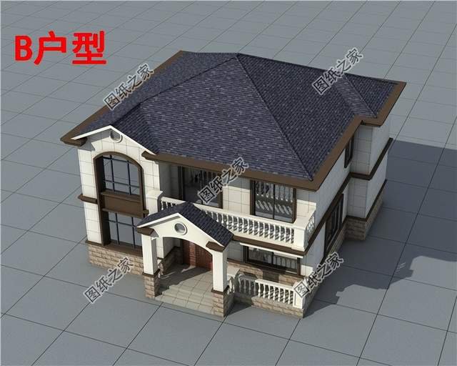 簡歐風(fēng)自建別墅設(shè)計(jì)，沒有過多的繁雜裝飾，增加建筑美感