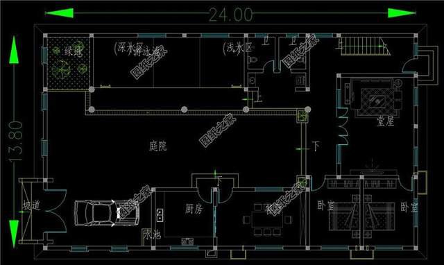新中式合院自建別墅設(shè)計(jì)，有房有庭院，很有一番滋味